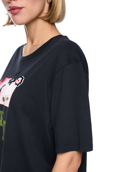 Marc Cain - Printed Navy T-Shirt