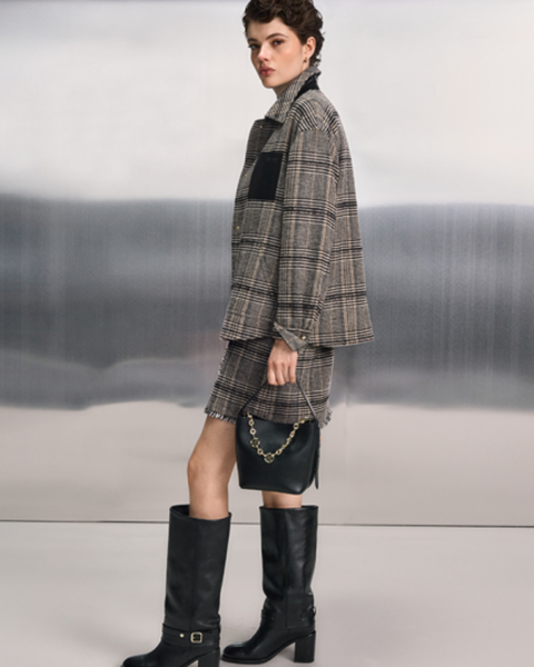 RIANI - Checked Mini Skirt