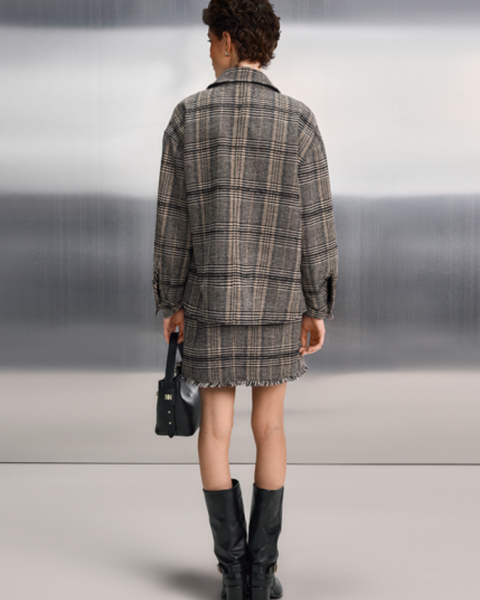 RIANI - Checked Mini Skirt