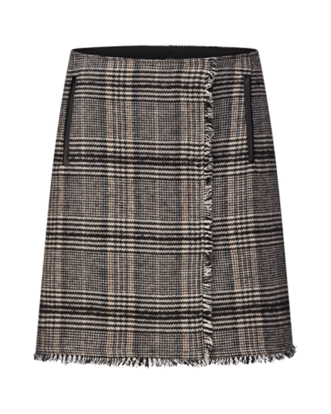 RIANI - Checked Mini Skirt