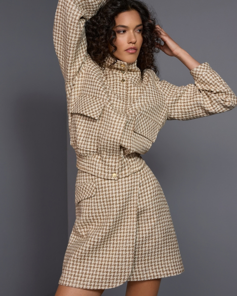 Marc Cain - Blouson Jacket with Houndstooth