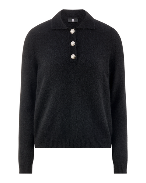 RIANI - Polo Sweater with Statement Buttons