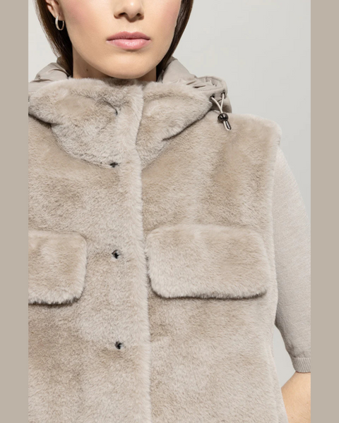 Luisa Cerano - Fur Look Gilet