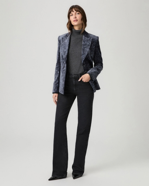 PAIGE - Chelsee Navy Velvet Blazer