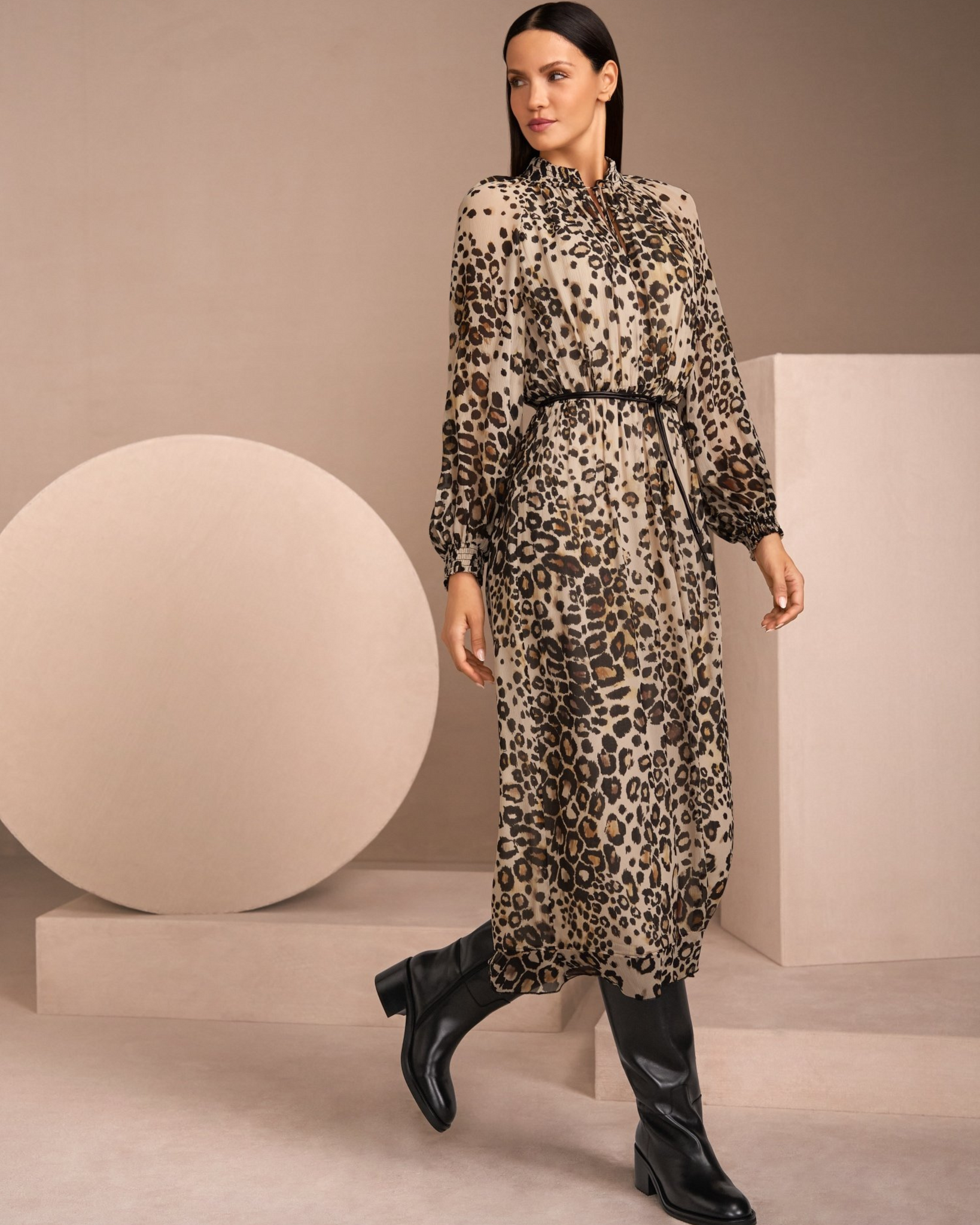 Marc Cain - Leopard Print Maxi Dress