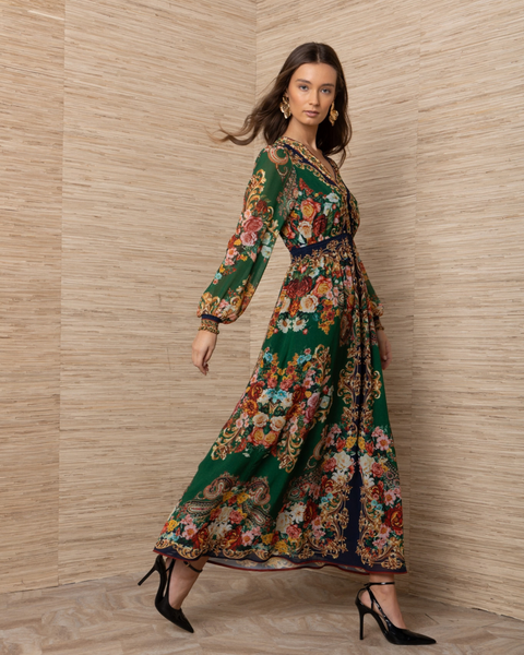 Hale Bob - Garden Green Printed Dress