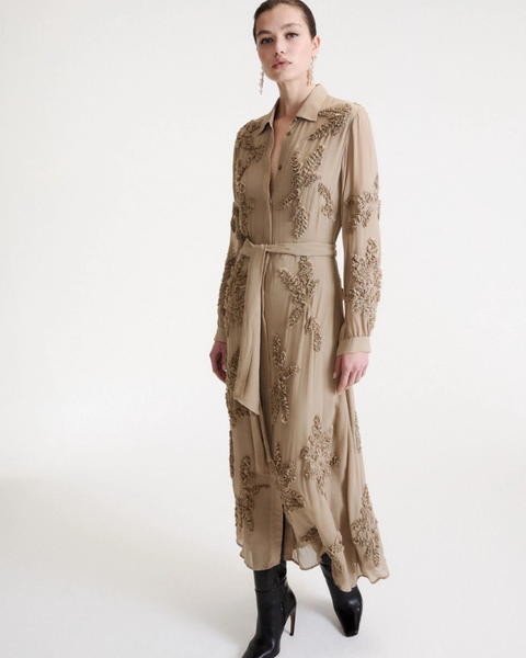 Marella - Chiffon Embroidered Dress