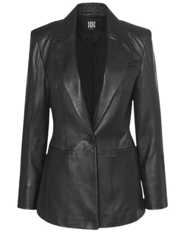 RIANI - Black Leather Blazer