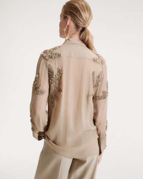 Marella - Chiffon Embroidered Blouse
