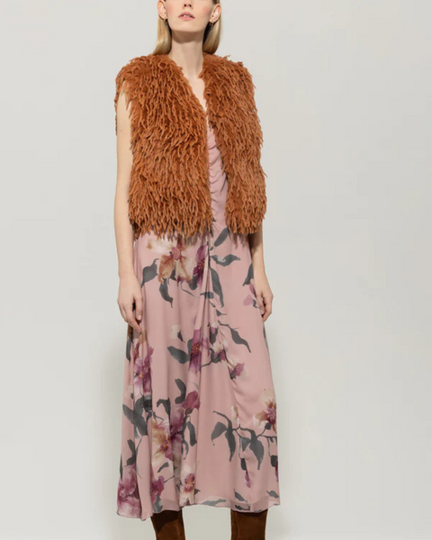Luisa Cerano - Fur Look Waistcoat