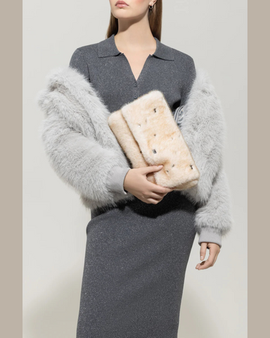 Luisa Cerano - Faux Fur Bag