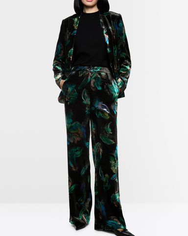 Marc Cain - WARRI Velvet Printed Trousers