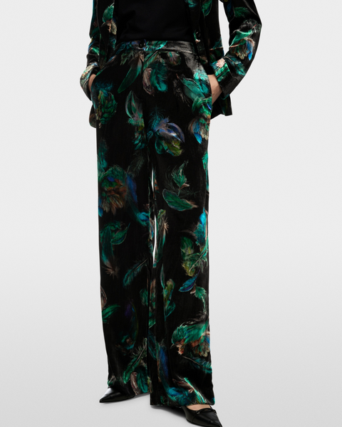 Marc Cain - WARRI Velvet Printed Trousers