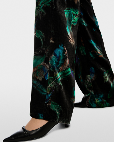 Marc Cain - WARRI Velvet Printed Trousers