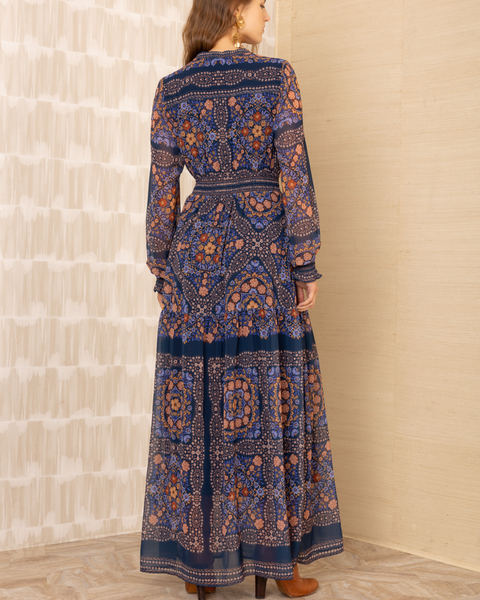 Hale Bob - Navy Printed Maxi Dress