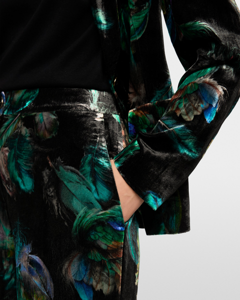 Marc Cain - WARRI Velvet Printed Trousers