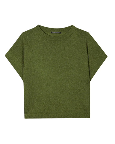 Luisa Cerano - Green Glitter Knitted Top