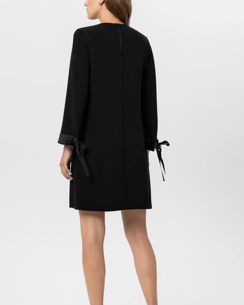 Luisa Cerano - GLAMOUR Dress with Tie Sleeve Detailing