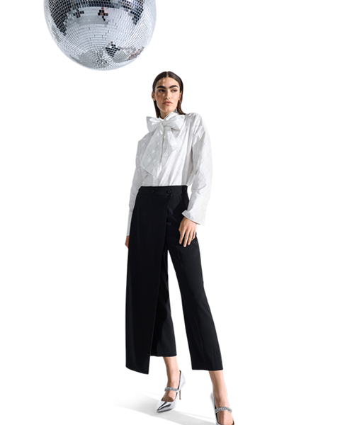 RIANI - Black Wrap Trousers