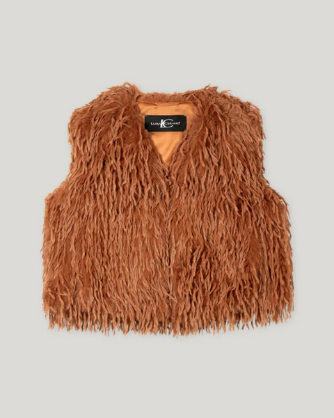 Luisa Cerano - Fur Look Waistcoat