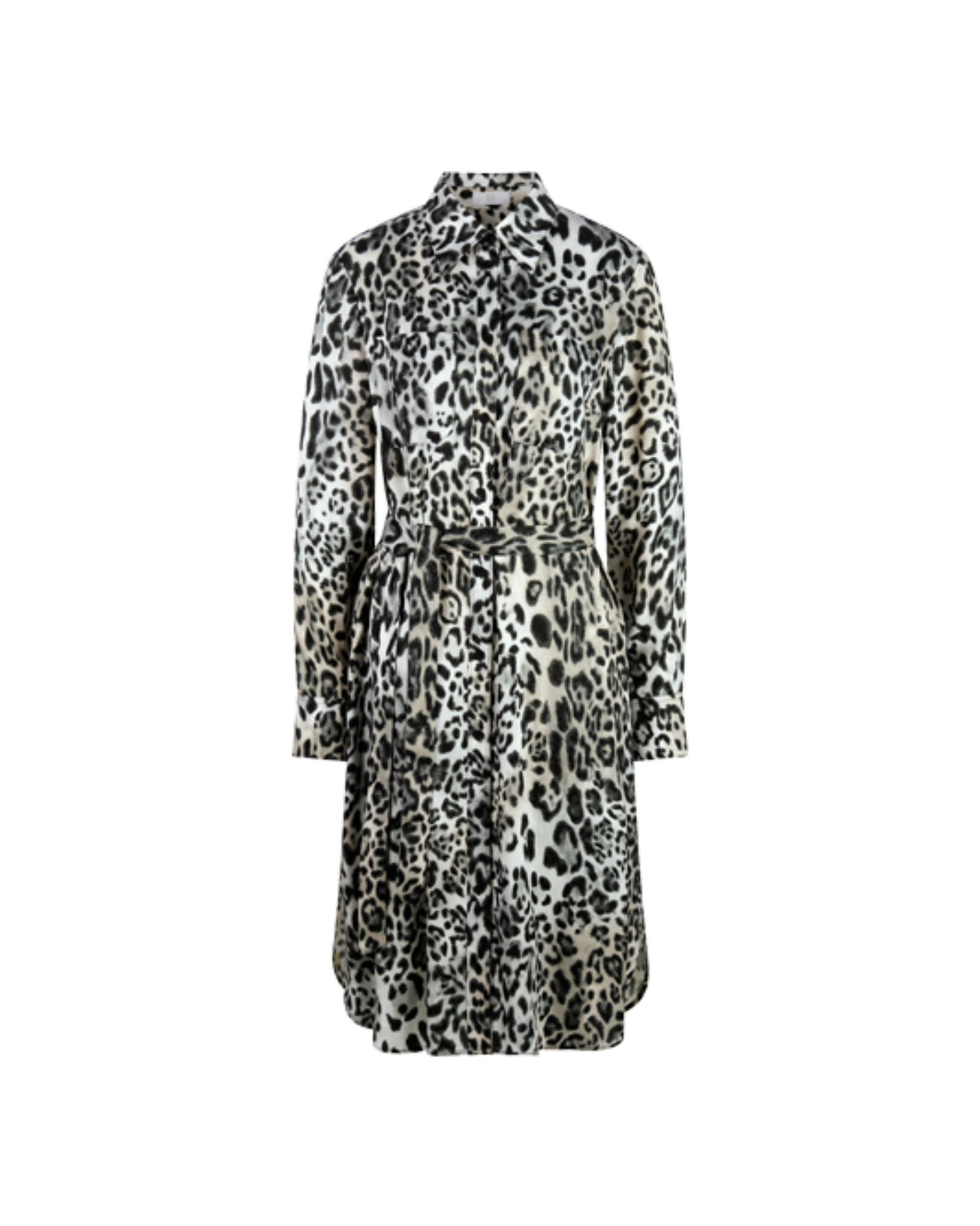RIANI - Leopard Print Shirt Dress