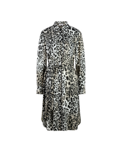 RIANI - Leopard Print Shirt Dress