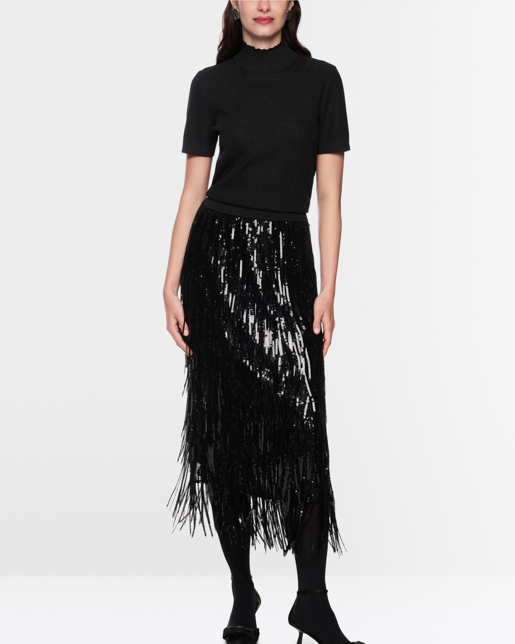 Marc Cain - Short Sleeve Lurex Knit