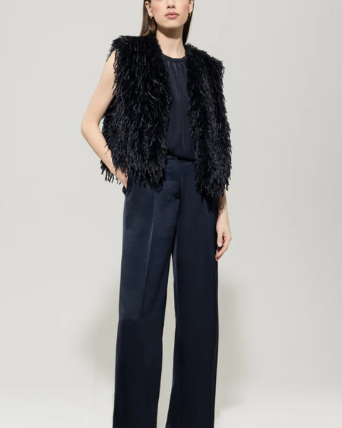 Luisa Cerano - Fur Look Waistcoat