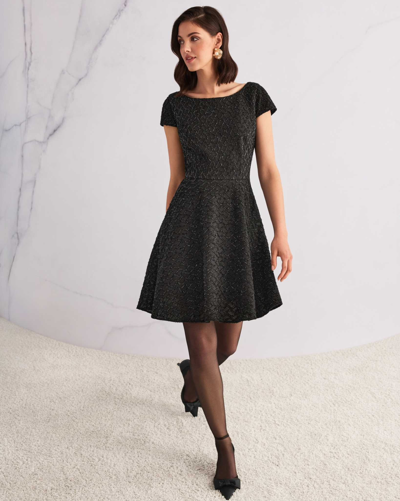 Marc Cain - Sparkle Short A-Line Dress