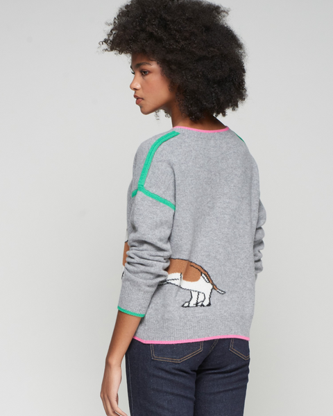 Vilagallo - Grey Knit with Dachshund