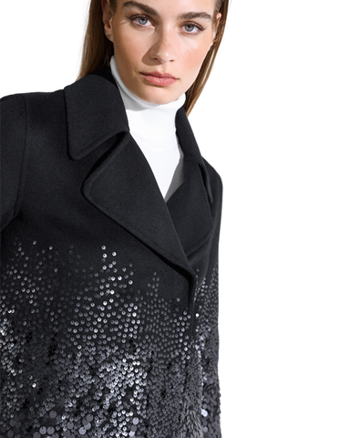 RIANI - Wool Blend Jacket with Sequins