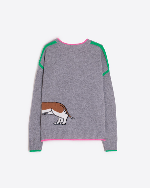 Vilagallo - Grey Knit with Dachshund