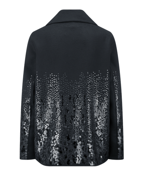 RIANI - Wool Blend Jacket with Sequins