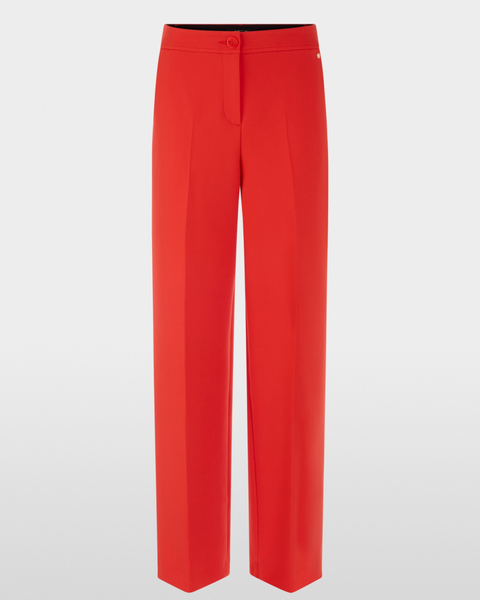Marc Cain - WUKARI Wide Leg Red Trousers