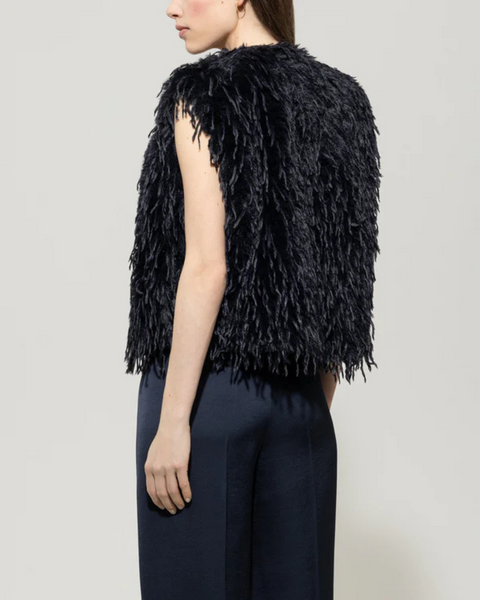 Luisa Cerano - Fur Look Waistcoat