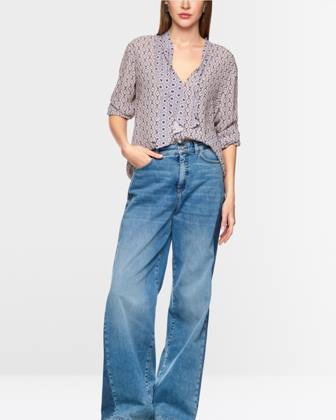 Marc Cain - Printed Flounce Blouse