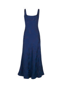 RIANI - Blue Jacquard Dress 226135-4309