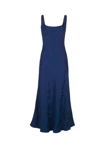 RIANI - Blue Jacquard Dress 226135-4309