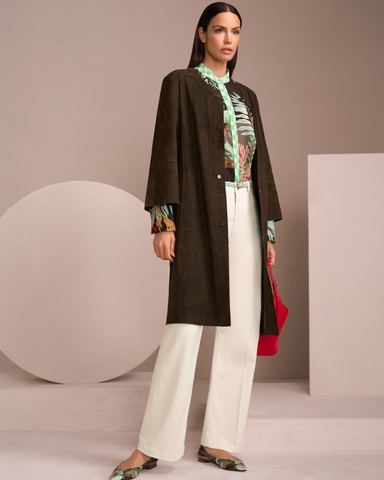 Marc Cain - Brown Suede Coat