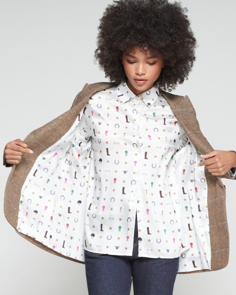 Vilagallo - Equestrian Print Shirt