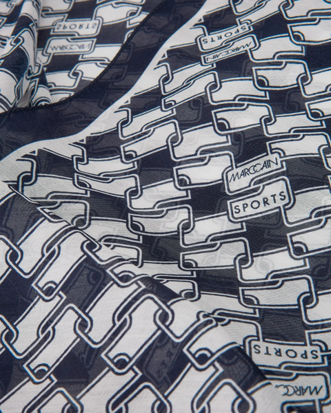 Marc Cain - Navy Printed Scarf
