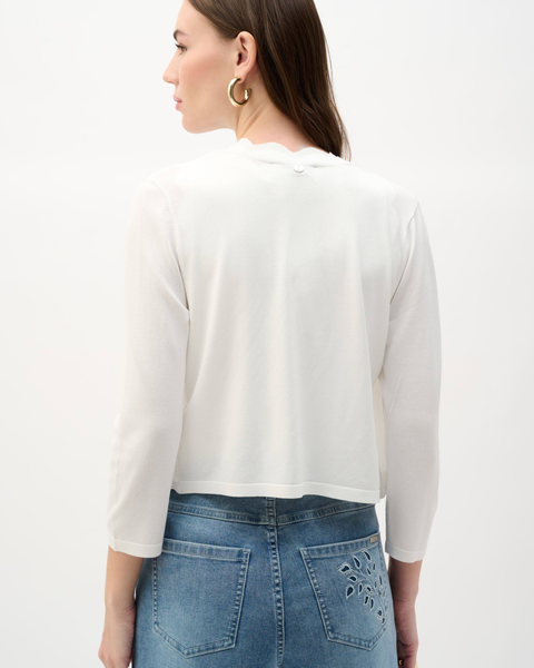 Joseph Ribkoff - Viscose Sweater Knit Fitted Bolero Cardigan