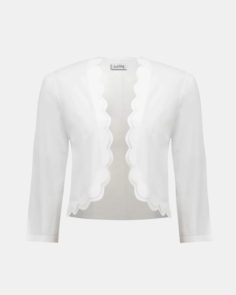 Joseph Ribkoff - Viscose Sweater Knit Fitted Bolero Cardigan