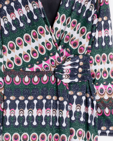 Vilagallo - Amelia Geometric Print Dress