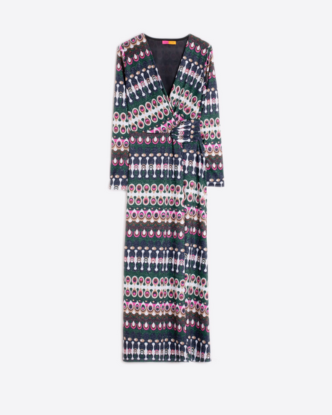 Vilagallo - Amelia Geometric Print Dress