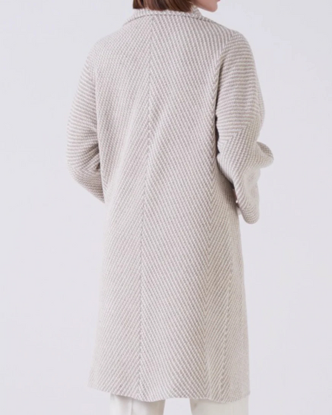 Amina Rubinacci - Beige Chevron Coat