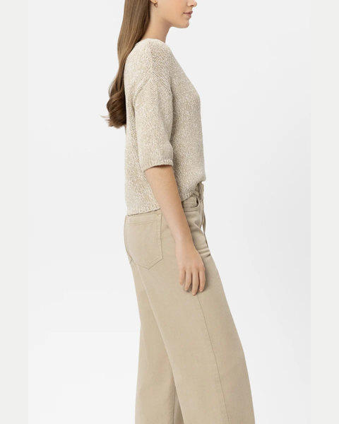 Luisa Cerano - Beige Sweater in Mouliné Look
