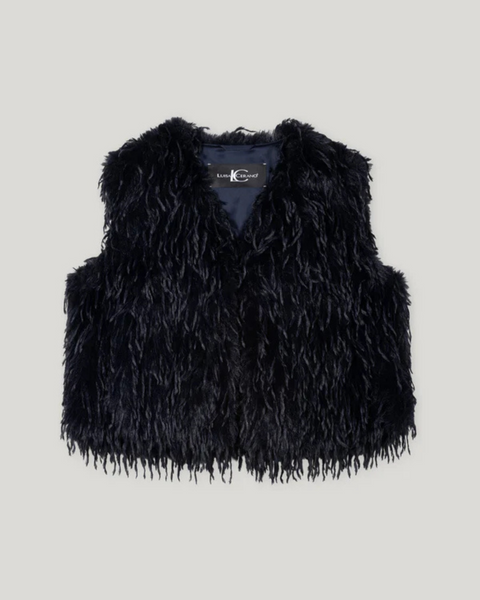 Luisa Cerano - Fur Look Waistcoat