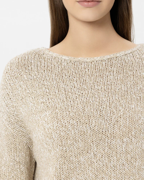 Luisa Cerano - Beige Sweater in Mouliné Look