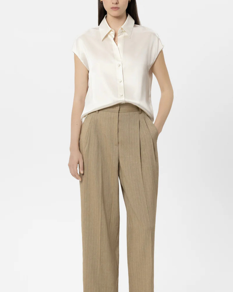 Luisa Cerano - Cap Sleeve Silk Blouse